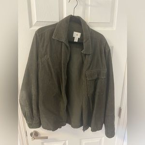 Green corduroy jacket